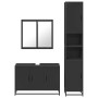 Juego de muebles de baño 3 pzas madera contrachapada negro de , Muebles de baño - Ref: Foro24-3301070, Precio: 319,06 €