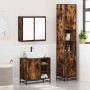 Set de muebles baño 3 pzas madera contrachapada roble ahumado von , Badezimmermöbel - Ref: Foro24-3301087, Preis: 289,88 €, R...