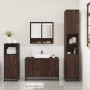Set de muebles baño 3 pzas madera contrachapada roble marrón de , Muebles de baño - Ref: Foro24-3300984, Precio: 234,30 €