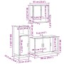 Set de muebles baño 3 pzas madera contrachapada roble marrón von , Badezimmermöbel - Ref: Foro24-3300984, Preis: 234,51 €, Ra...