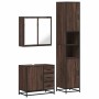 Set de muebles baño 3 pzas madera contrachapada roble marrón by , Bathroom furniture - Ref: Foro24-3301079, Price: 279,81 €, ...