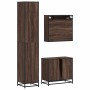 Set de muebles baño 3 pzas madera contrachapada roble marrón by , Bathroom furniture - Ref: Foro24-3301079, Price: 279,81 €, ...