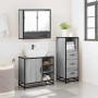 Set de muebles de baño 3 pzas madera contrachapada gris sonoma von , Badezimmermöbel - Ref: Foro24-3301058, Preis: 244,61 €, ...