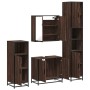 Set de muebles baño 4 pzas madera contrachapada roble marrón by , Bathroom furniture - Ref: Foro24-3301189, Price: 319,98 €, ...