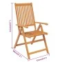 Garten-Essgruppe 5-teilig aus massivem Akazienholz von vidaXL, Gartensets - Ref: Foro24-3058011, Preis: 574,13 €, Rabatt: %