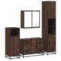 Set de muebles baño 4 pzas madera contrachapada roble marrón by , Bathroom furniture - Ref: Foro24-3301204, Price: 428,24 €, ...