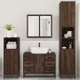 Set de muebles baño 4 pzas madera contrachapada roble marrón by , Bathroom furniture - Ref: Foro24-3301204, Price: 428,24 €, ...