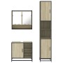 Set de muebles de baño 3 pzas madera contrachapada roble Sonoma von , Badezimmermöbel - Ref: Foro24-3301116, Preis: 289,95 €,...