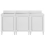 Professionelle Küchenspüle aus Edelstahl 180x60x96 cm von vidaXL, Wiederherstellung - Ref: Foro24-3058275, Preis: 740,04 €, R...