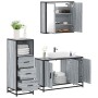 Set de muebles de baño 3 pzas madera contrachapada gris sonoma von , Badezimmermöbel - Ref: Foro24-3301013, Preis: 257,28 €, ...