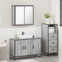 Set de muebles de baño 3 pzas madera contrachapada gris sonoma von , Badezimmermöbel - Ref: Foro24-3301013, Preis: 257,28 €, ...