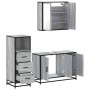 Set de muebles de baño 3 pzas madera contrachapada gris sonoma von , Badezimmermöbel - Ref: Foro24-3301013, Preis: 257,28 €, ...