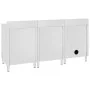 Fregadero de cocina profesional acero inoxidable 180x60x96 cm de vidaXL, Restauración - Ref: Foro24-3058275, Precio: 755,86 €...