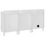 Professionelle Küchenspüle aus Edelstahl 180x60x96 cm von vidaXL, Wiederherstellung - Ref: Foro24-3058275, Preis: 740,04 €, R...
