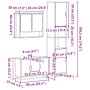 Juego de muebles de baño 3 pzas madera contrachapada negro von , Badezimmermöbel - Ref: Foro24-3301100, Preis: 320,25 €, Raba...