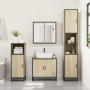 Set de muebles de baño 3 pzas madera contrachapada roble Sonoma von , Badezimmermöbel - Ref: Foro24-3301066, Preis: 285,64 €,...