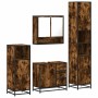 Set de muebles baño 4 pzas madera contrachapada roble ahumado von , Badezimmermöbel - Ref: Foro24-3301227, Preis: 432,87 €, R...