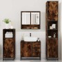 Set de muebles baño 4 pzas madera contrachapada roble ahumado von , Badezimmermöbel - Ref: Foro24-3301227, Preis: 432,87 €, R...