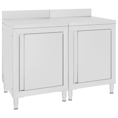 Mesa de trabajo comercial mueble acero inoxidable 120x60x96 cm de vidaXL, Restauración - Ref: Foro24-3058267, Precio: 459,86 ...