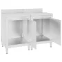 Mesa de trabajo comercial mueble acero inoxidable 120x60x96 cm de vidaXL, Restauración - Ref: Foro24-3058267, Precio: 459,86 ...