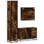 Set de muebles baño 3 pzas madera contrachapada roble ahumado by , Bathroom furniture - Ref: Foro24-3301072, Price: 298,08 €,...