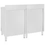Mesa de trabajo comercial mueble acero inoxidable 120x60x96 cm de vidaXL, Restauración - Ref: Foro24-3058267, Precio: 459,86 ...