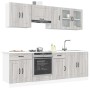 Mueble cocina Kalmar sonoma gris 8 pzas madera contrachapada von , Küchenschränke - Ref: Foro24-3314827, Preis: 563,75 €, Rab...