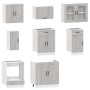 Mueble cocina Kalmar sonoma gris 8 pzas madera contrachapada von , Küchenschränke - Ref: Foro24-3314827, Preis: 563,75 €, Rab...