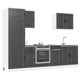 Mueble de cocina Kalmar negra 7 piezas madera contrachapada von , Küchenschränke - Ref: Foro24-3314782, Preis: 644,87 €, Raba...