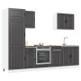 Mueble de cocina Kalmar negra 7 piezas madera contrachapada von , Küchenschränke - Ref: Foro24-3314782, Preis: 644,87 €, Raba...