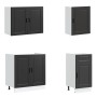 Mueble de cocina Kalmar negra 7 piezas madera contrachapada von , Küchenschränke - Ref: Foro24-3314782, Preis: 644,87 €, Raba...