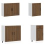Mueble cocina Kalmar roble marrón 7 pzas madera contrachapada by , Kitchen cabinets - Ref: Foro24-3314768, Price: 573,27 €, D...