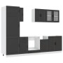 Mueble de cocina Kalmar negra 8 piezas madera contrachapada de , Armarios de cocina - Ref: Foro24-3314812, Precio: 700,94 €, ...
