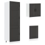 Mueble de cocina Kalmar negra 8 piezas madera contrachapada de , Armarios de cocina - Ref: Foro24-3314812, Precio: 700,94 €, ...