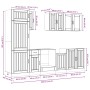 Mueble cocina Kalmar roble sonoma 8 pzas madera contrachapada de , Armarios de cocina - Ref: Foro24-3314804, Precio: 632,19 €...