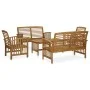 Juego de muebles de jardín 5 piezas madera de acacia maciza de vidaXL, Conjuntos de jardín - Ref: Foro24-3057973, Precio: 429...