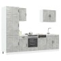 Mueble cocina Kalmar gris hormigón 7 pzas madera contrachapada von , Küchenschränke - Ref: Foro24-3314775, Preis: 584,04 €, R...