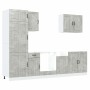 Mueble cocina Kalmar gris hormigón 7 pzas madera contrachapada von , Küchenschränke - Ref: Foro24-3314775, Preis: 584,04 €, R...