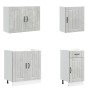 Mueble cocina Kalmar gris hormigón 7 pzas madera contrachapada von , Küchenschränke - Ref: Foro24-3314775, Preis: 584,04 €, R...