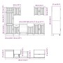 Mueble cocina Kalmar gris hormigón 7 pzas madera contrachapada de , Armarios de cocina - Ref: Foro24-3314775, Precio: 603,27 €