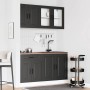 Mueble de cocina Kalmar negra 4 piezas madera contrachapada von , Küchenschränke - Ref: Foro24-3314852, Preis: 327,11 €, Raba...