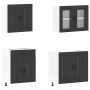Mueble de cocina Kalmar negra 4 piezas madera contrachapada von , Küchenschränke - Ref: Foro24-3314852, Preis: 327,11 €, Raba...