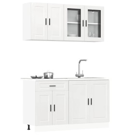 Mueble cocina Kalmar blanco de alto brillo 4 pzas von , Küchenschränke - Ref: Foro24-3314873, Preis: 321,70 €, Rabatt: %