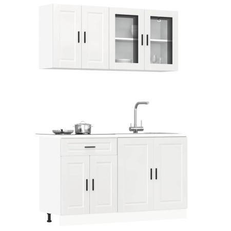 Mueble cocina Kalmar blanco de alto brillo 4 pzas von , Küchenschränke - Ref: Foro24-3314873, Preis: 321,70 €, Rabatt: %