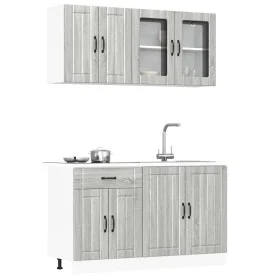 Mueble cocina Kalmar sonoma gris 4 pzas madera contrachapada by , Kitchen cabinets - Ref: Foro24-3314867, Price: 296,81 €, Di...