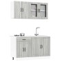 Mueble cocina Kalmar sonoma gris 4 pzas madera contrachapada von , Küchenschränke - Ref: Foro24-3314867, Preis: 304,47 €, Rab...