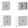 Mueble cocina Kalmar sonoma gris 4 pzas madera contrachapada von , Küchenschränke - Ref: Foro24-3314867, Preis: 304,47 €, Rab...