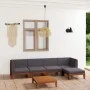 Juego muebles de jardín y cojines 6 pzas madera maciza acacia de vidaXL, Conjuntos de jardín - Ref: Foro24-3058111, Precio: 7...