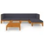 Garden furniture and cushions set 6 pieces solid acacia wood by vidaXL, Garden sets - Ref: Foro24-3058111, Price: 703,19 €, D...