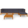 Juego muebles de jardín y cojines 6 pzas madera maciza acacia de vidaXL, Conjuntos de jardín - Ref: Foro24-3058111, Precio: 7...